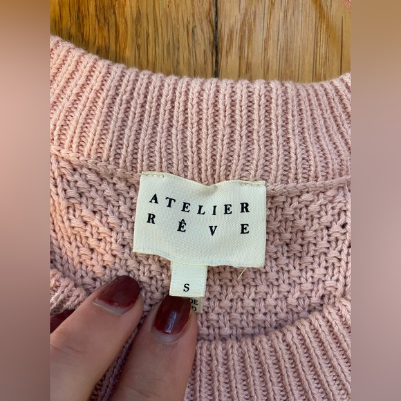 Pink striped sweater vest. Size small. - Picture 4 of 4